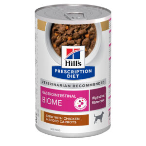 Pâtée en boîte Chien Hill's Gastrointestinal Biome au poulet et carottes mijotés 12 x 354 g