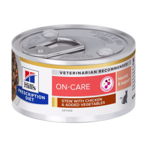 Pâtée en boîte Chat Hill's On-Care Poulet 24 x 82 g