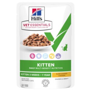 Sachet repas Chat Hill's Multi-Benefit Kitten Poulet 12 x 85 g